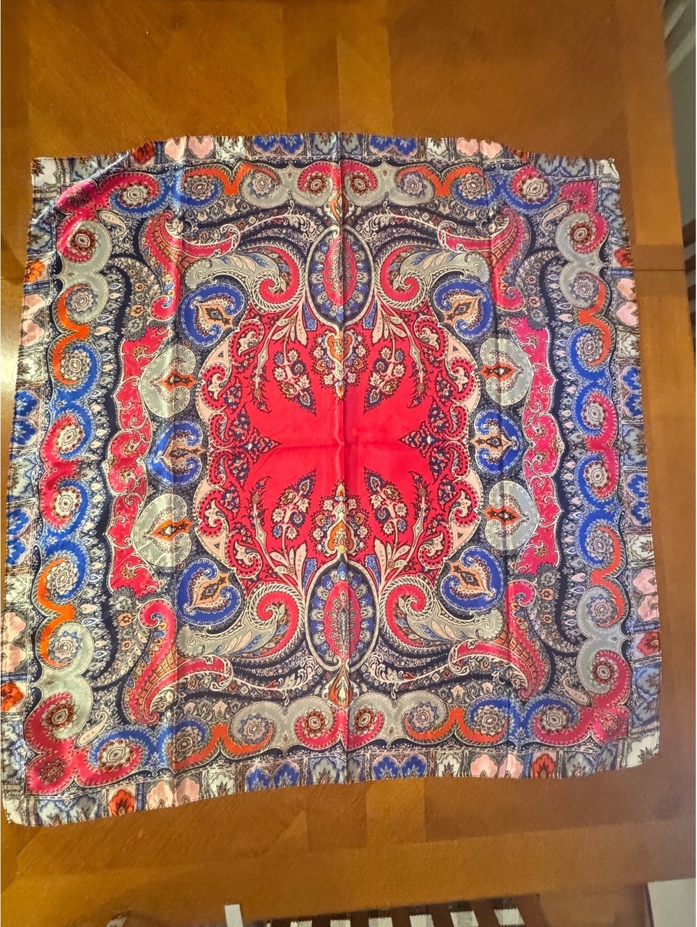 Vintage Paisley Pattern Square Scarf 330